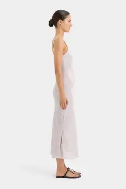 Sir the Label Ligera Bias Slip Midi Dress Silver Size 1 / AU 8 for rent on The Volte - image 2