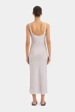 Sir the Label Ligera Bias Slip Midi Dress Silver Size 1 / AU 8 for rent on The Volte - image 3