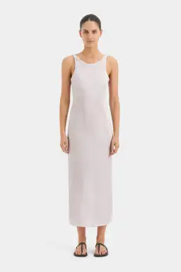 Sir the Label Ligera Bias Slip Midi Dress Silver Size 1 / AU 8 for rent on The Volte - image 1