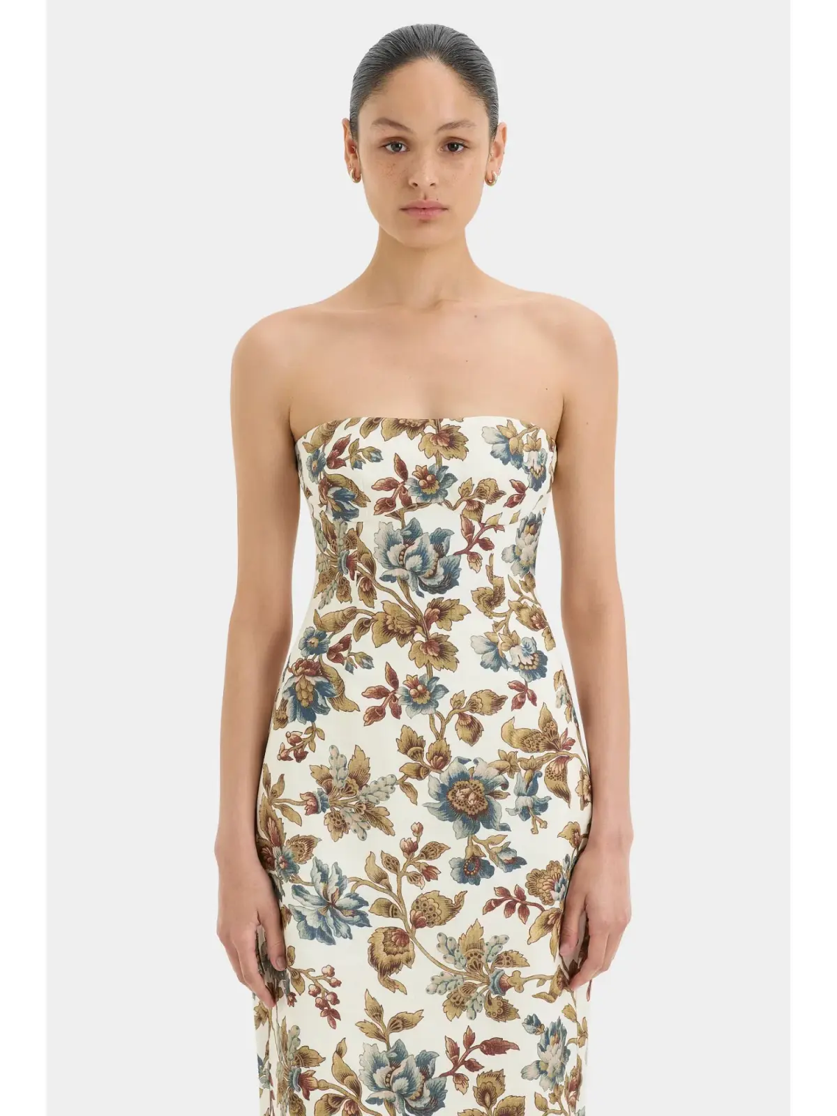 Sir The Label Eleanora Column Midi Dress in Viola Print Size 0 / AU 6 - Image 3