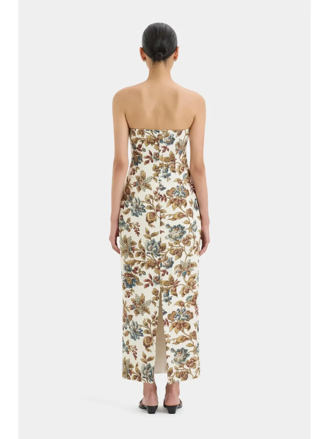 Sir The Label Eleanora Column Midi Dress in Viola Print Size 0 / AU 6 for rent on The Volte - main image