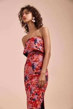C/MEO Collective Entice Midi Dress Floral Size 6 for rent on The Volte - image 2