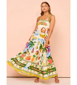 Alemais Paradiso Sundress In Multi Size 16 for rent on The Volte - image 1