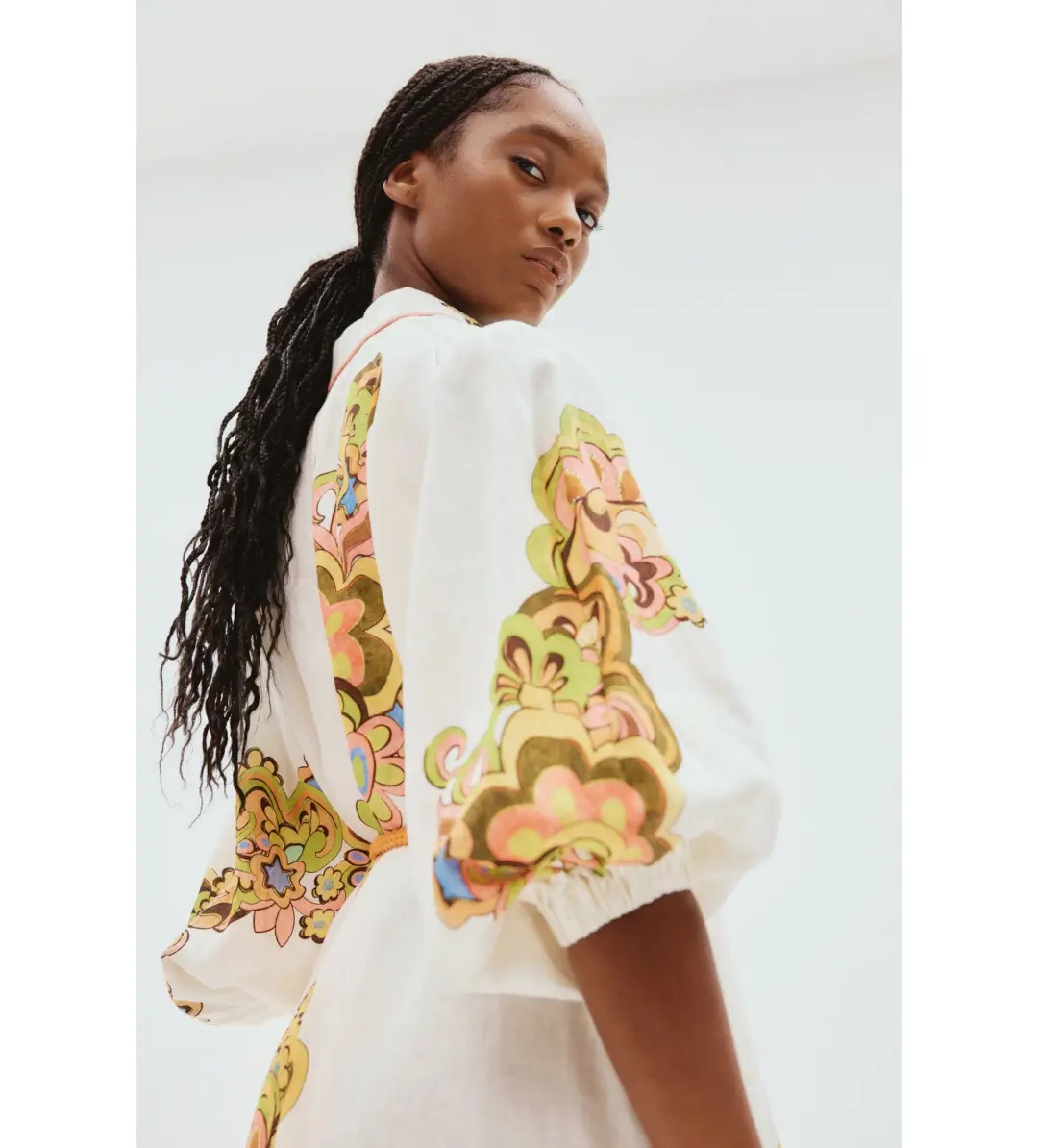 Alemais Starscape Shirtdress Print Size 14 for rent on The Volte - main image