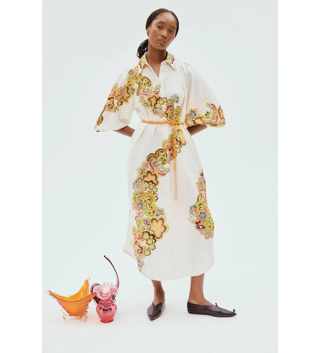 Alemais Starscape Shirtdress Print Size 14 for rent on The Volte - main image