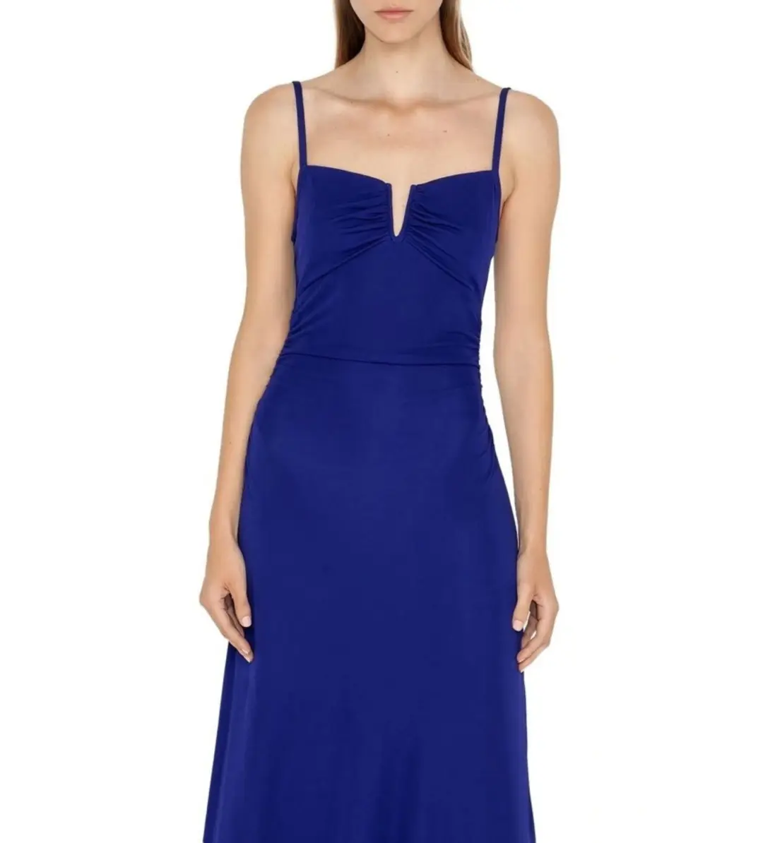 Cue Jersey V-Neck Maxi Dress Ultra Violet Size M / AU 10 for rent on The Volte - main image