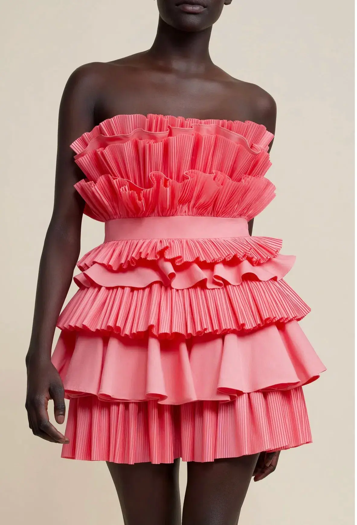 Acler Elsher Mini Dress Rouge Size 12 - Image 2