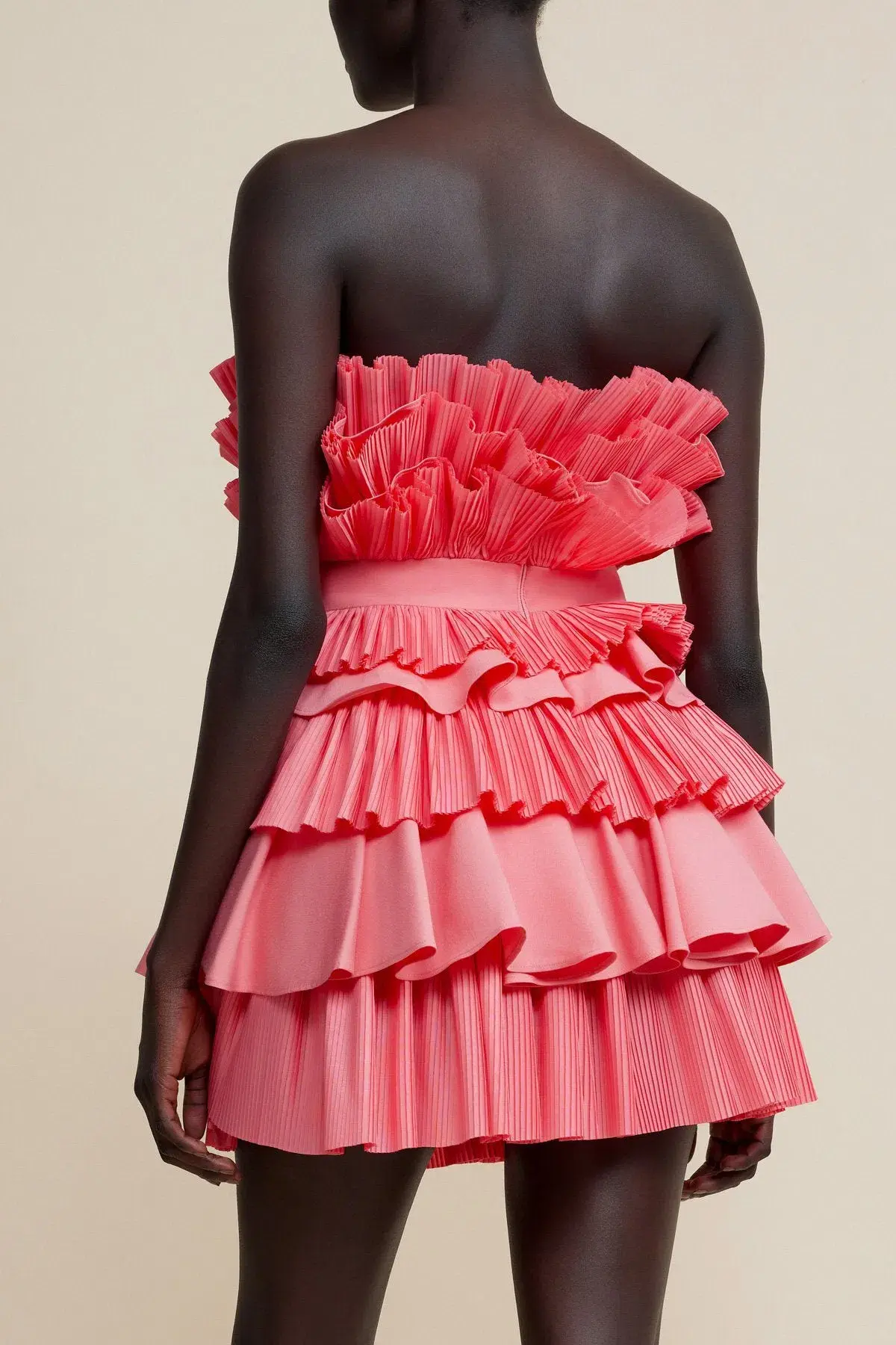 Acler Elsher Mini Dress Rouge Size 12 - Image 3