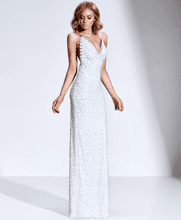 GEMELI POWER PETITES PIERRES WHITE GOWN SIZE 10 for rent on The Volte - image 1