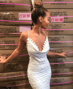 GEMELI POWER PETITES PIERRES WHITE GOWN SIZE 10 for rent on The Volte - image 4