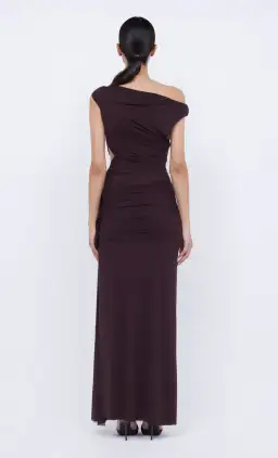 Bec & Bridge Kailani Asym Maxi Dress Chocolate Size 10 for rent on The Volte - image 2