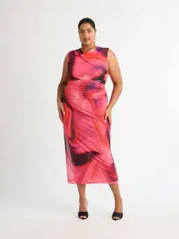 Sheike Tornado Mesh Midi Dress Multi Size 16 for rent on The Volte - image 2