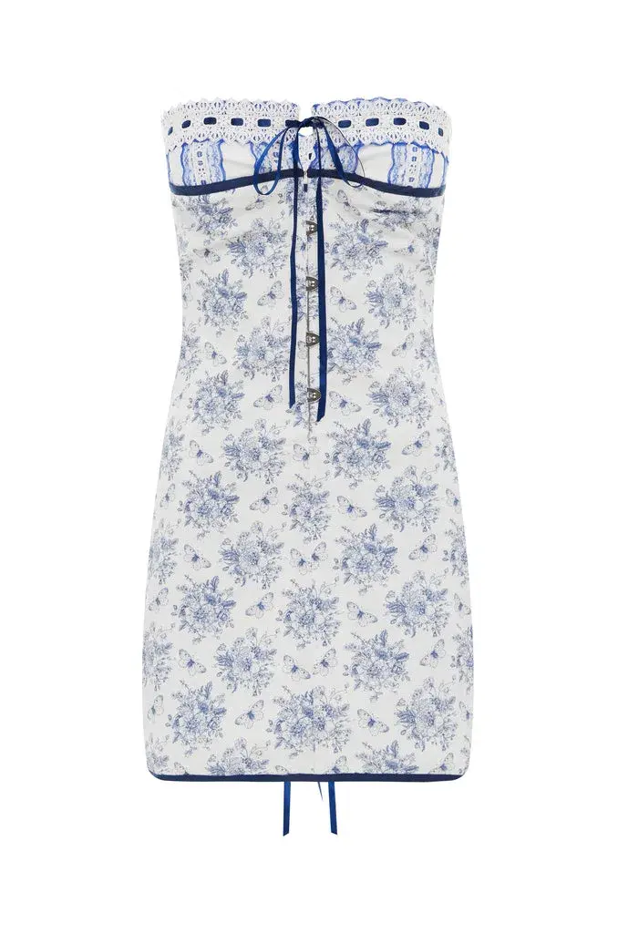 With Jean Sabrin Dress Toile Papillon Size XS/Au 6 for rent on The Volte - main image