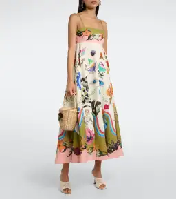 Alemais Evergreen Printed Maxi Sundress Multi Size 8