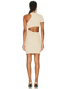 Jacquemus La Robe Brilho Dress in Beige Size AU 8 for rent on The Volte - image 4