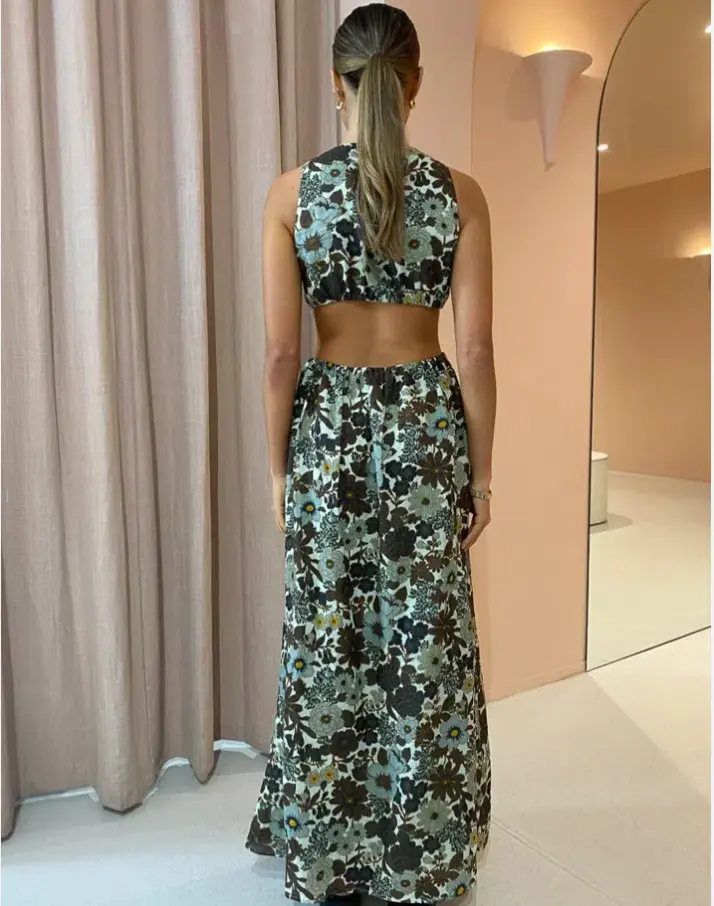 Sir The Label Constantine Cut Out Midi Dress Constantine Size 1 / AU 8 - Image 2