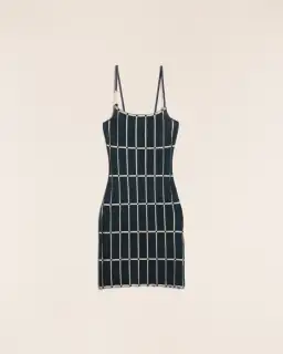 Jacquemus La Robe Maille Malha Dress Navy Size 8 for rent on The Volte - image 3
