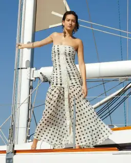 Zimmermann Corsage Ruche Dress Print Size 0/Au 6 for rent on The Volte - image 1