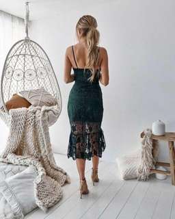 Two Sisters the Label Estelle Dress Emerald Green size 8