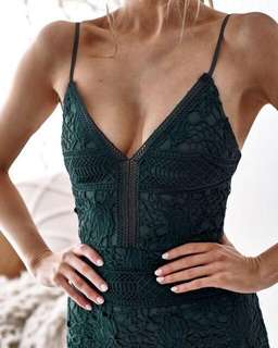 Two Sisters the Label Estelle Dress Emerald Green size 8