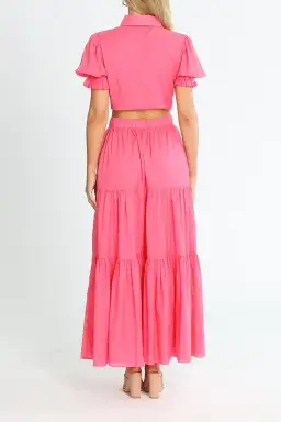 Talulah Rosa Shirt and Maxi Skirt Set Pink Size 14 for rent on The Volte - image 3