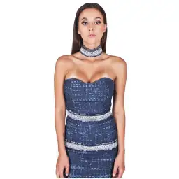 Eliya the Label Marina Dress Blue Size Size 6 for rent on The Volte - image 3