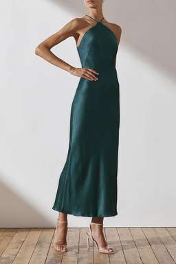 Shona Joy Giselle Bias Dress Green Size 8