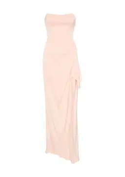 Manning Cartell Asymmetrical Games Strapless Gown Rosewater Pink Size 4 for rent on The Volte - image 2