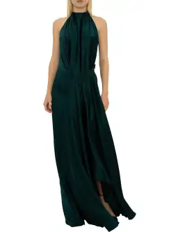 Bianca Spender Isabella Silk Gown Green Size 10