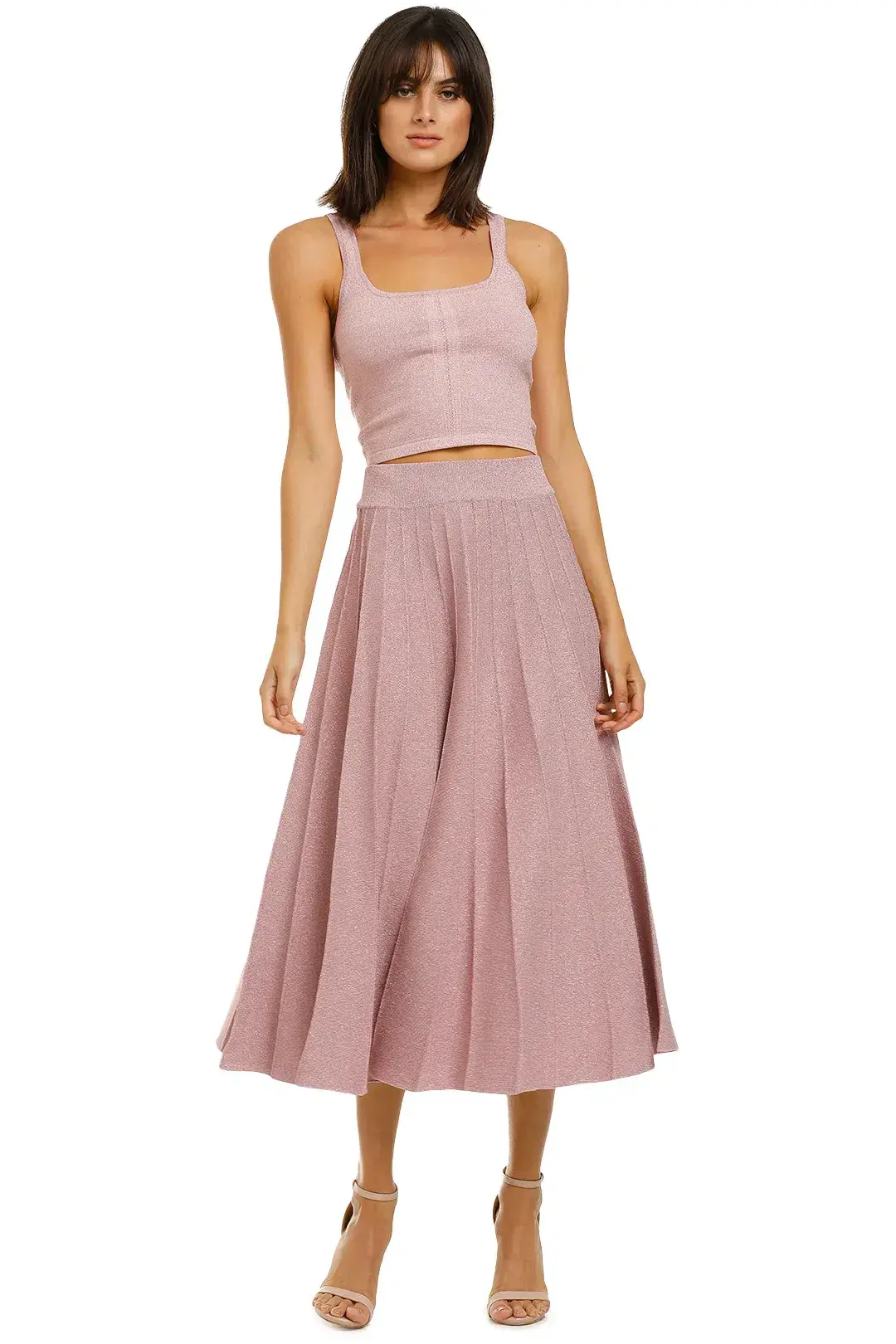 Vestire Sweet As Sugar Top and Skirt Set Pink Size 14 for rent on The Volte - main image