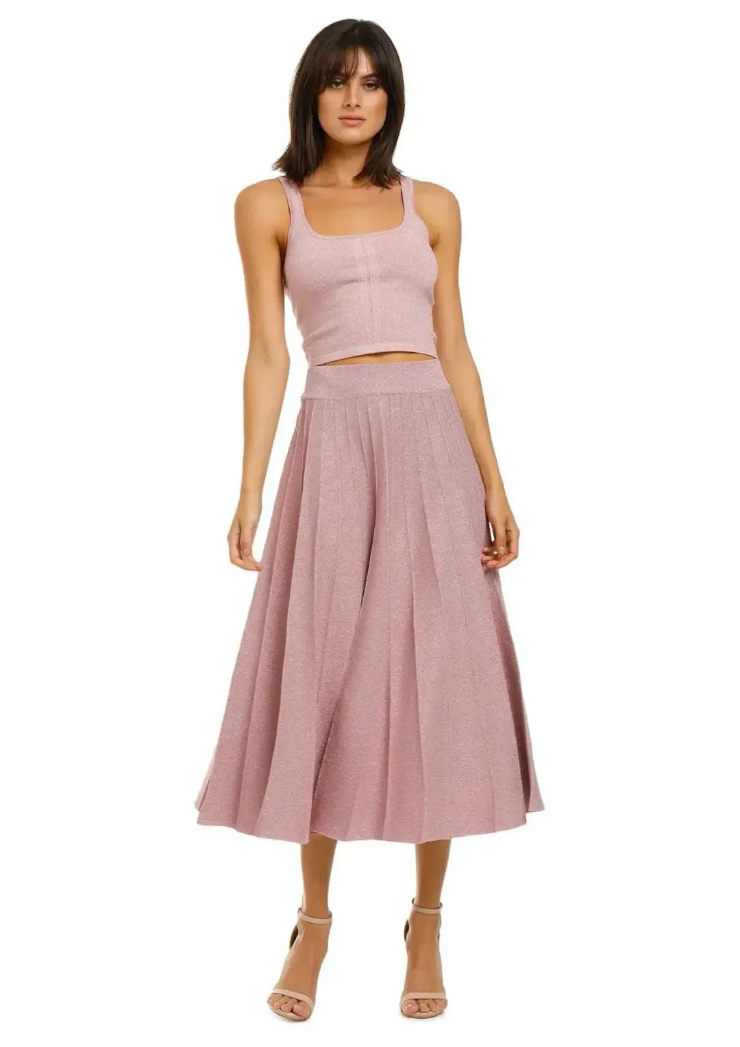 Vestire Sweet As Sugar Top and Skirt Set Pink Size 14 for rent on The Volte - main image