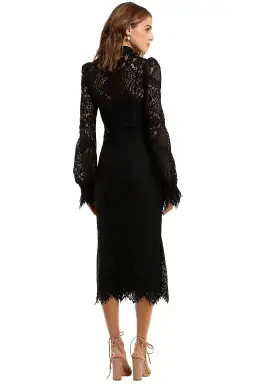Wandering Lace Midi Dress Black Size 8 for rent on The Volte - image 3