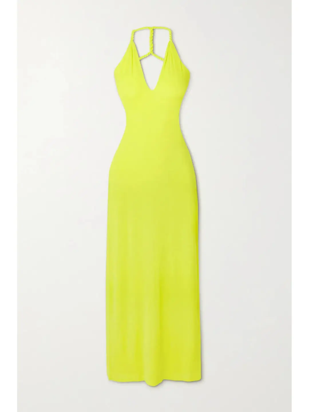 Dion Lee V Neck Rope Dress Yellow Size AU 6 for rent on The Volte - main image
