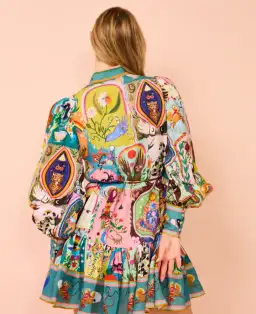 Alemais Evergreen Mini Dress in Multi Size AU 8 for rent on The Volte - image 2