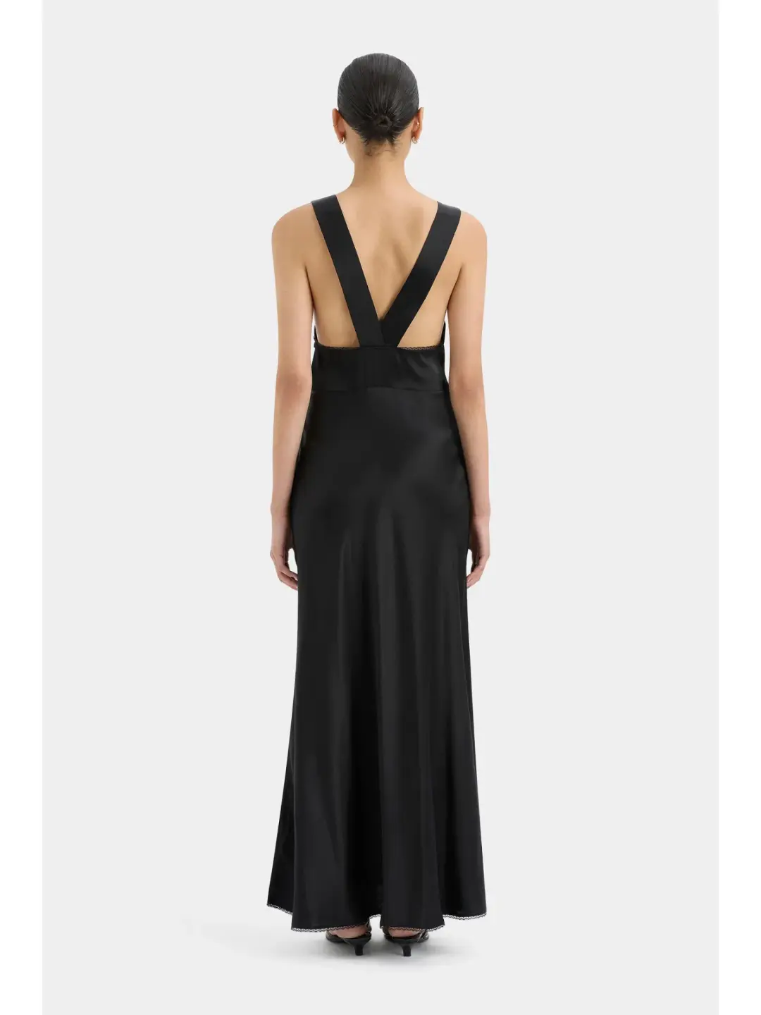 Sir the Label Aries Cut Out Gown in Black Size 1 / AU 8 for rent on The Volte - main image