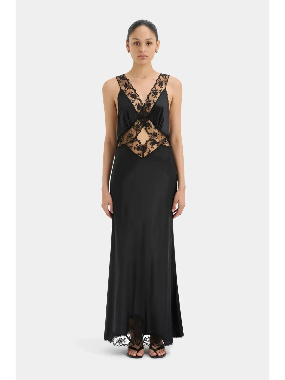 Sir the Label Aries Cut Out Gown in Black Size 1 / AU 8 - Image 1