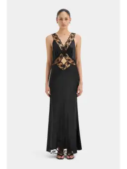 Sir the Label Aries Cut Out Gown in Black Size 1 / AU 8 for rent on The Volte - image 1