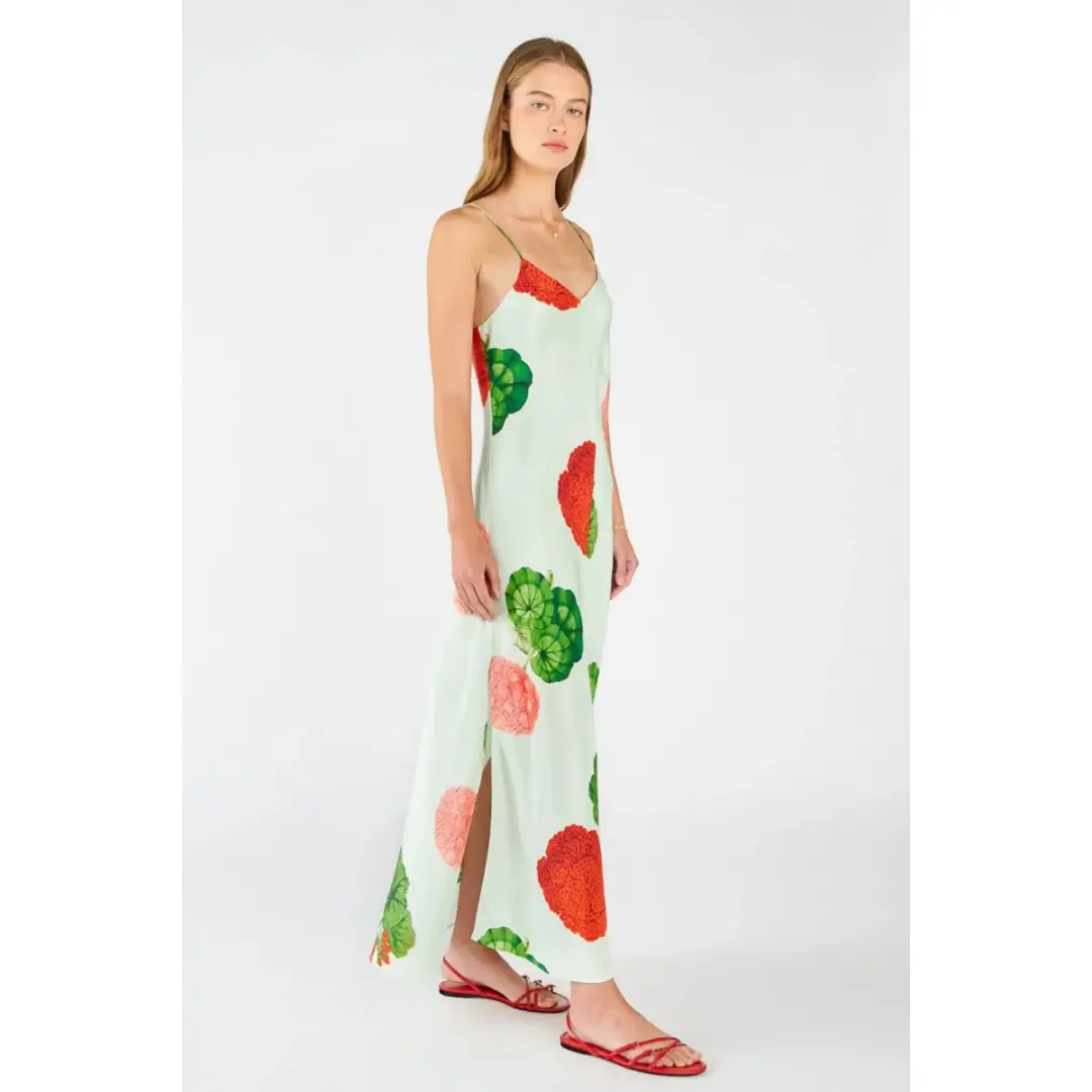 Oroton Posie Garden Print Slip Dress Floral Size AU 16 for rent on The Volte - main image