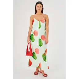 Oroton Posie Garden Print Slip Dress Floral Size AU 16 for rent on The Volte - image 1