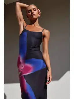 Rat & Boa Midnight Lily Floral Slip Dress Print Size AU 8 for rent on The Volte - image 5