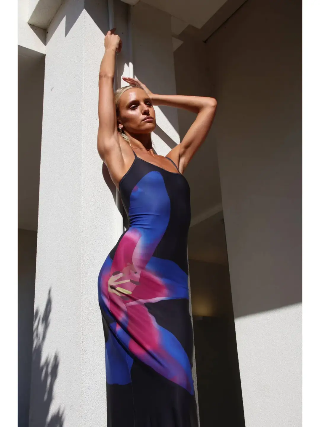 Rat & Boa Midnight Lily Floral Slip Dress Print Size AU 8 for rent on The Volte - main image