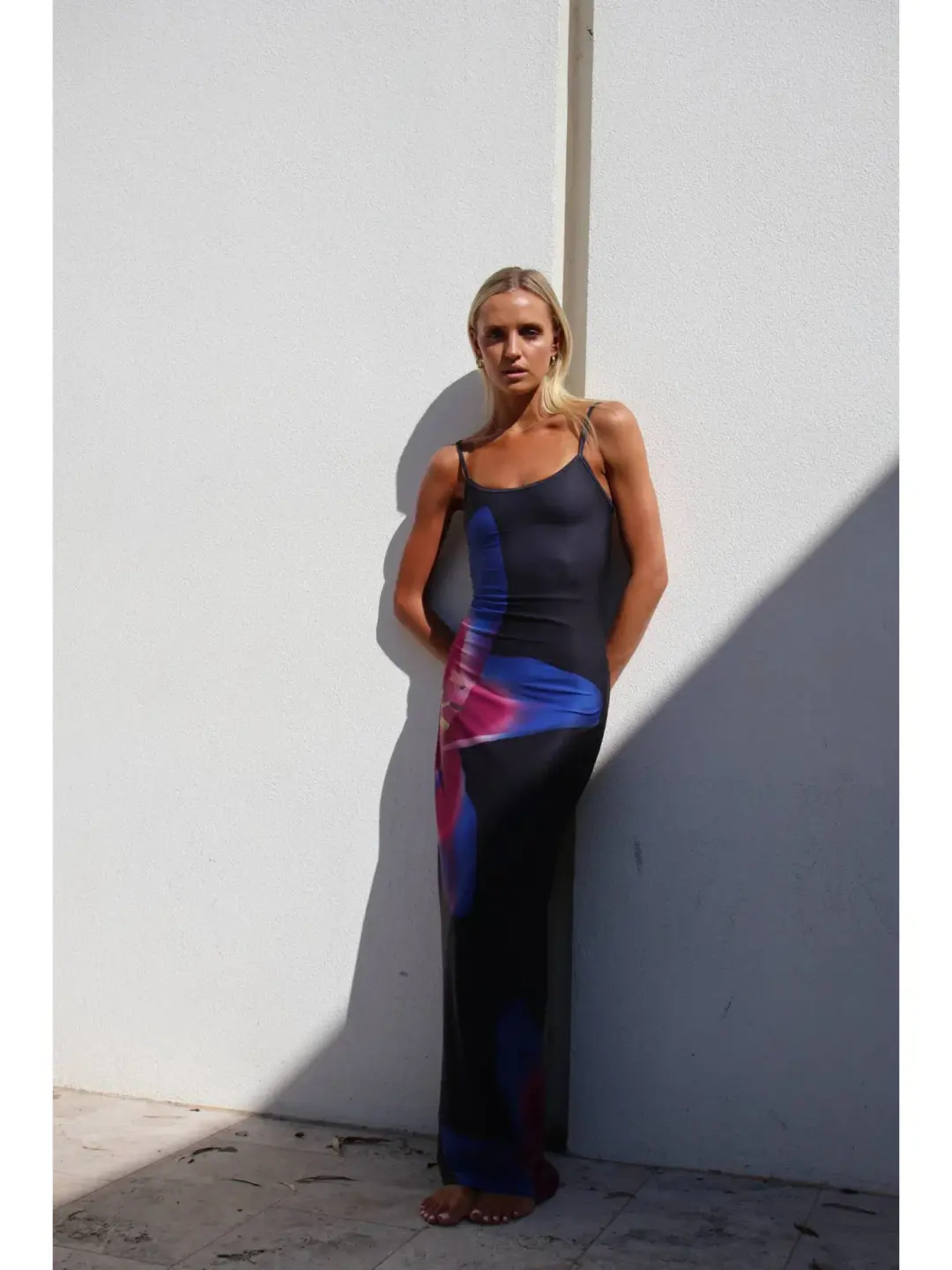 Rat & Boa Midnight Lily Floral Slip Dress Print Size AU 8 for rent on The Volte - main image