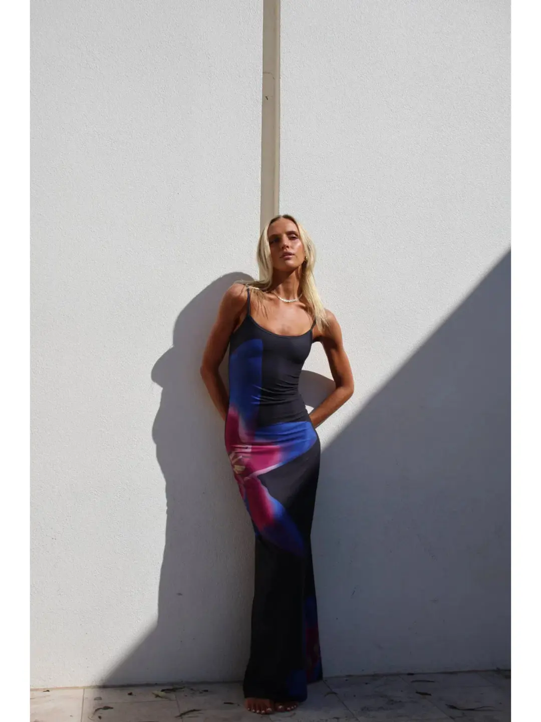 Rat & Boa Midnight Lily Floral Slip Dress Print Size AU 8 for rent on The Volte - main image