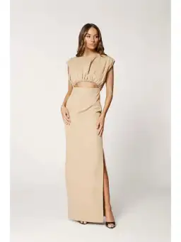 Bianca & Bridgett Nola Dress Nude Size AU 6 for rent on The Volte - image 1