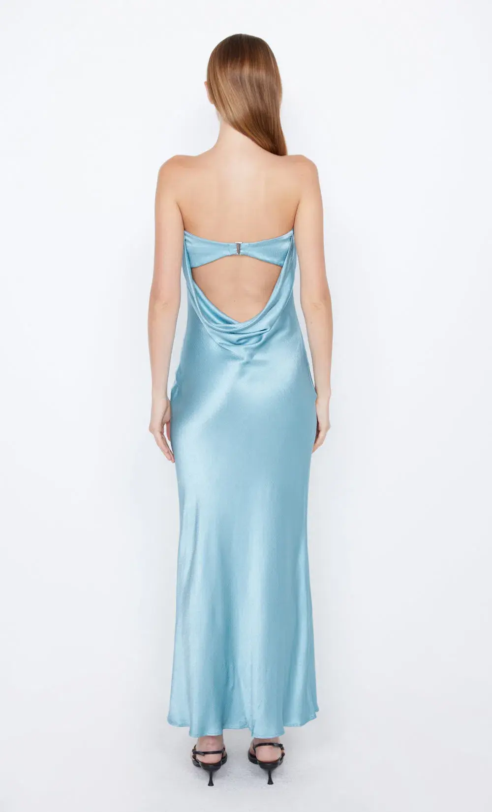 Bec & Bridge Moondance Strapless Dress Sea Spray Size 8 - Image 3