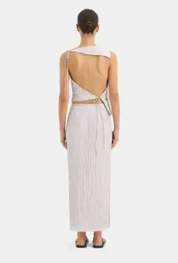 Sir The Label Ligera Top Size 0/Au 6 And Wrap Skirt Size 0p/Au 6P Set Silver for rent on The Volte - image 2