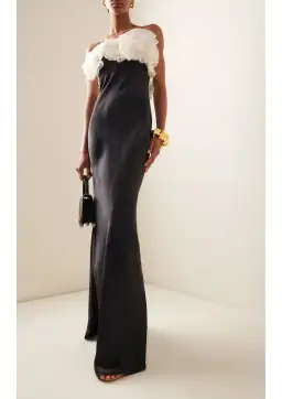 Rachel Gilbert Eyelar Gown Black/White Size 2 / AU 10 for rent on The Volte - image 1