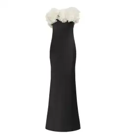 Rachel Gilbert Eyelar Gown Black/White Size 2 / AU 10 for rent on The Volte - image 3