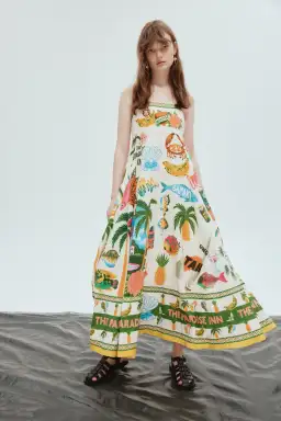 Alemais Paradiso Sundress In Multi Size 14 for rent on The Volte - image 2
