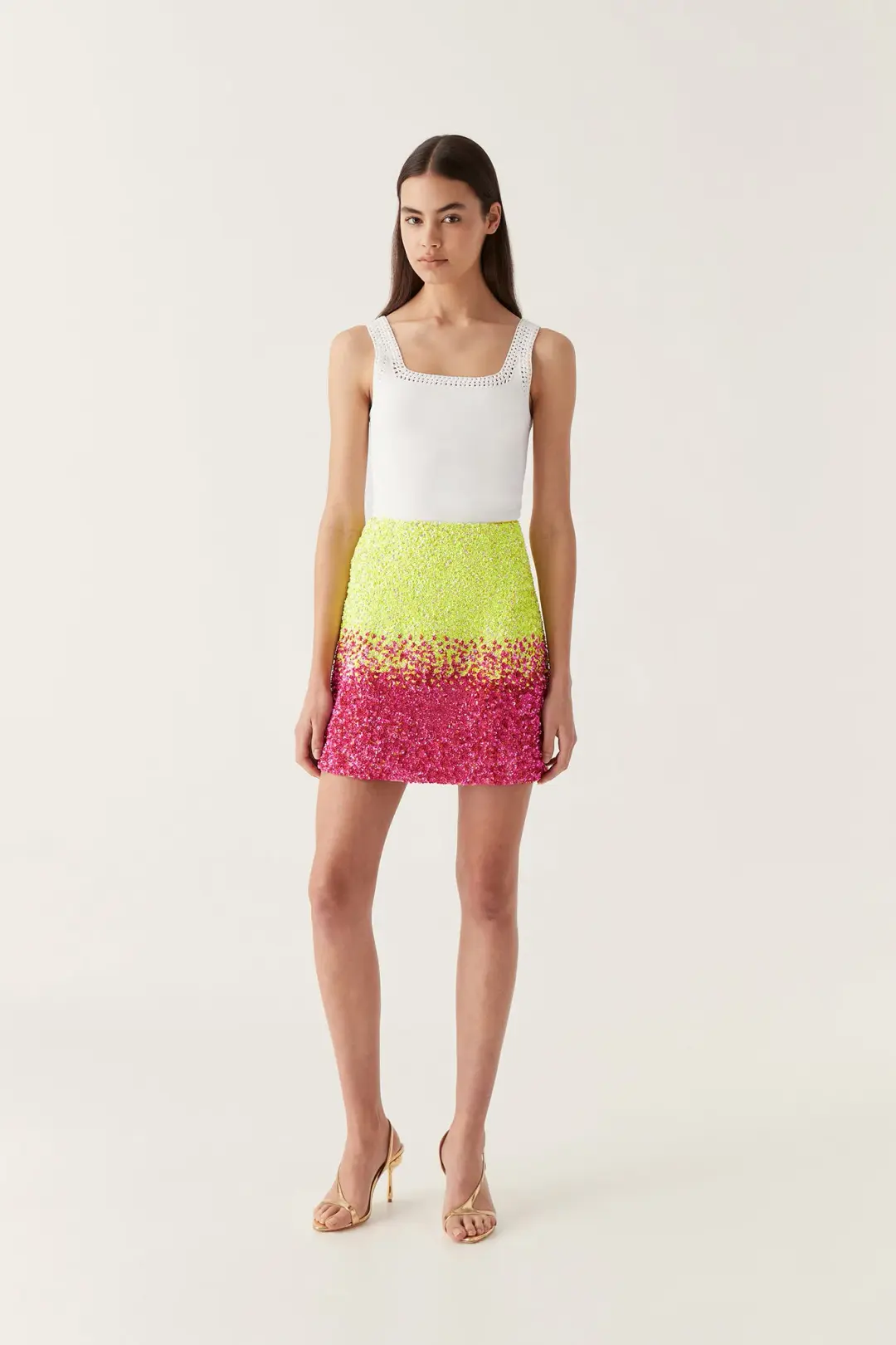 Aje Calypso Ombré Mini Skirt Multi Size 8 for rent on The Volte - main image